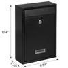 KYODOLED Key Lock MailBoxes for Outside, Locking Wall Mount Mailbox,