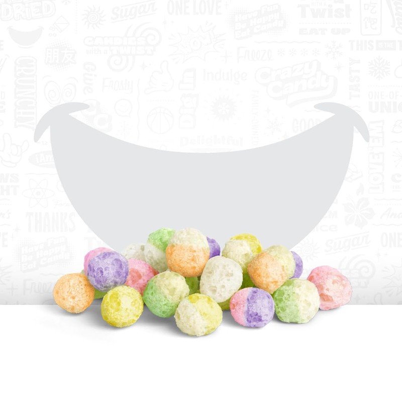 Freeze Dried Tropical Gummy Bears, Crazy Candy Maui Munchers -