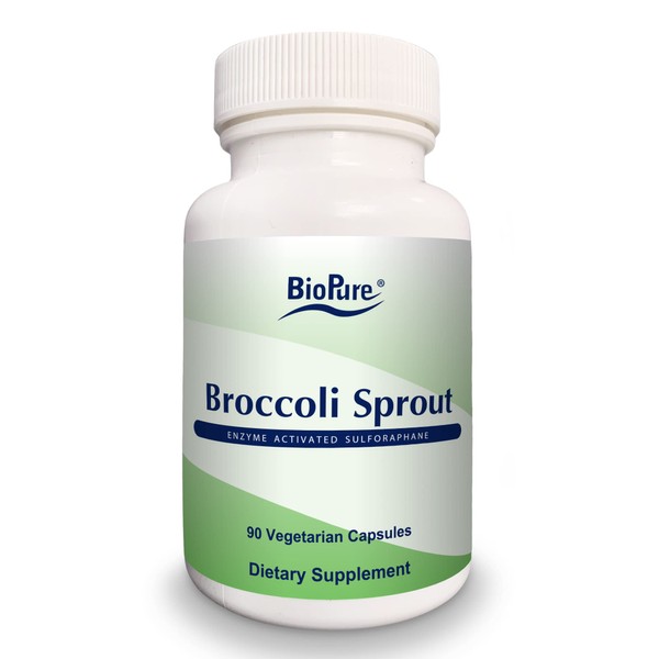 BioPure Broccoli Sprout Supplement – Phytonutrient-Rich Powerhouse Loaded with Bioactive Compounds, Including Sulforaphane, for Immune Function, Brain Health, Gut Balance, & Detox – 90 Capsules