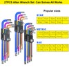 Kimapeso Hex Key Set 27PCS Long Arm Allen Key Set