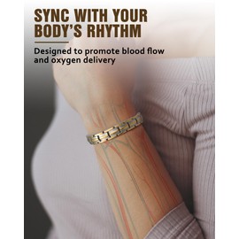 Jecanori Copper Bracelet for Women,Golden