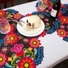 Simhomsen - Camino de mesa bordado mexicano Fiesta Cinco De