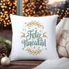 GRAVURZEILE Cushion with Christmas Motif - Feliz Navidad - Christmas