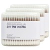 SonakSonak sturdy birch wood stick pure cotton swabs, 3 pieces, 350 pieces / 소낙소낙 튼튼한 자작나무 우드스틱 순수 면봉, 3개, 350개입