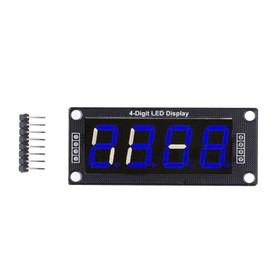 4Pcs LED Segment Digital Display Module 4 Bits 7 Segments PCB Clock Module 0.56 Inch MRA172B Blue