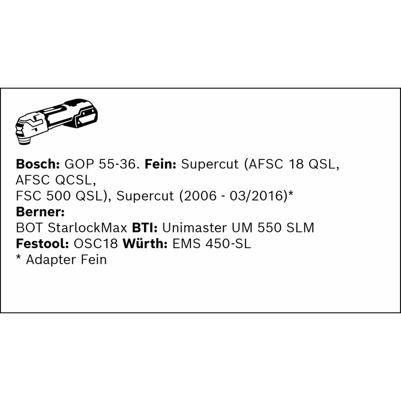 Bosch Professional Precision Saw Blade MAII 32 APT MultiMax (for