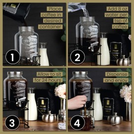 1 lb Snickerdoodle Flavored Cold Brew Coffee Blend, Coarse Ground Colombian - Birch Glen Roasters - - 16 oz Resealable Bag Maintains Freshness