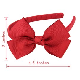 7Rainbows Cute Light Orchid Bow Headband for Girls Toddlers.
