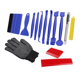 13 Pieces Car Vinyl Wrap Tool Window Tint Kit for Auto Film Tinting Scraper Application Installation