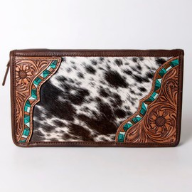 American Darling Jewelry Case Hand Tooled Hair-On Genuine Leather Western Women Bag | Organizer Box for Travel