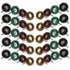 80 Pieces Abrasive Wheels, 1" (25mm) Abrasive Buffing Polishing Wheels