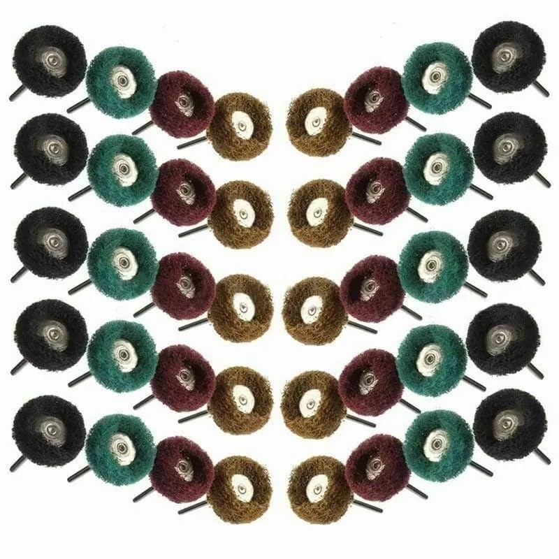 80 Pieces Abrasive Wheels, 1" (25mm) Abrasive Buffing Polishing Wheels