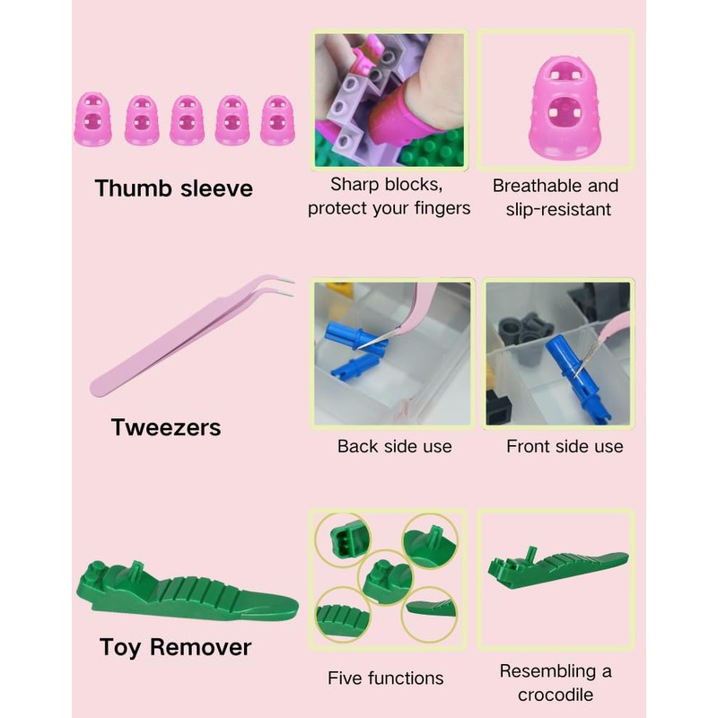 Treayes 15PCS Remover Building Blocks Tool Kit - 3 PCS