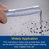 sourcing map Braided Reinforced PVC Tubing 12mm ID 2m Transparent
