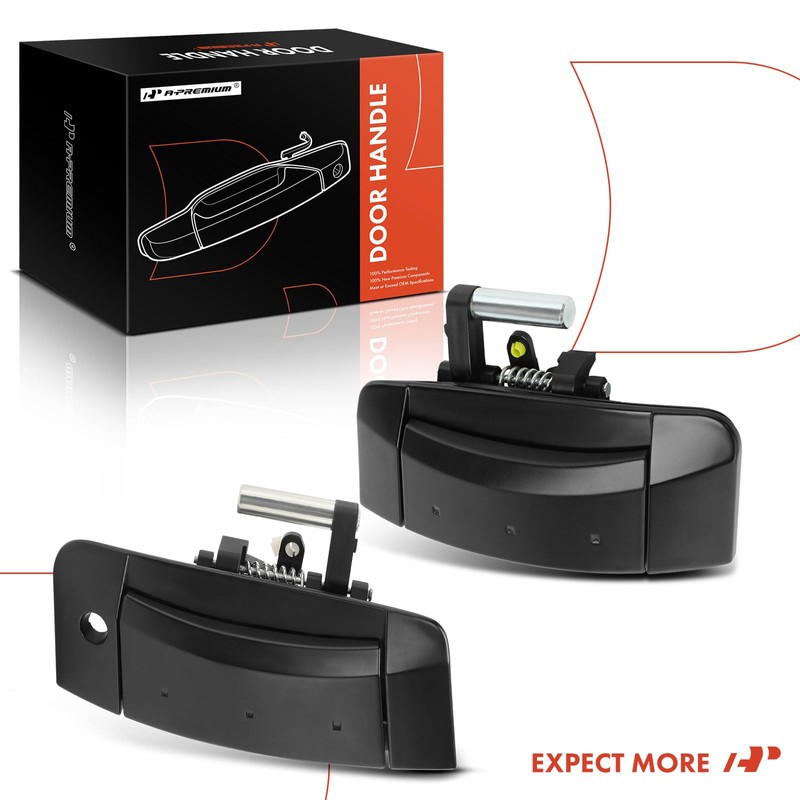 A-Premium Outside Exterior Door Handles Compatible with Nissan 350Z 2003-2009,