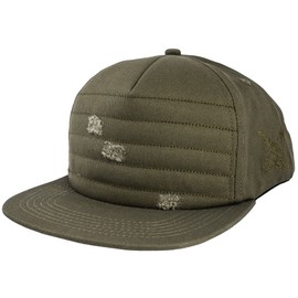 Blackskies Raider Vol. II Snapback Cap Olive Green Unisex Baseball Cap Destroyed Quilted Style