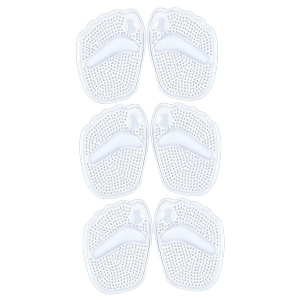 IWOWHERO 3Pairs High Heel Forefoot Cushions Nonskid Gel Pads for