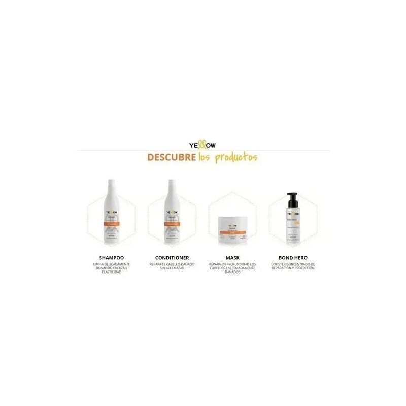 Shampoo Y Mascarilla Repair Yellow Alfaparf Cabello Dañado