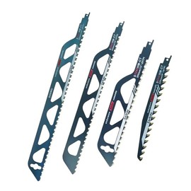 Sabre Cut Professional Reciprocating Saw Blades, 150mm thickness 14 TPI, Wood and Metal Cutting, Set of 4