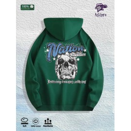 The World Is Yours Graphic Hoodie 100% Cotton US Warehouse 7 ColorsColor: Army Green, Size: M