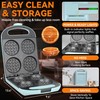 Baker's Friend Multi Stuffed Waffle Maker Thick, 4-Slice with 1.2''