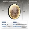 Dimmable Moon Wall Light 19.6 inch Wall Lights with Remote