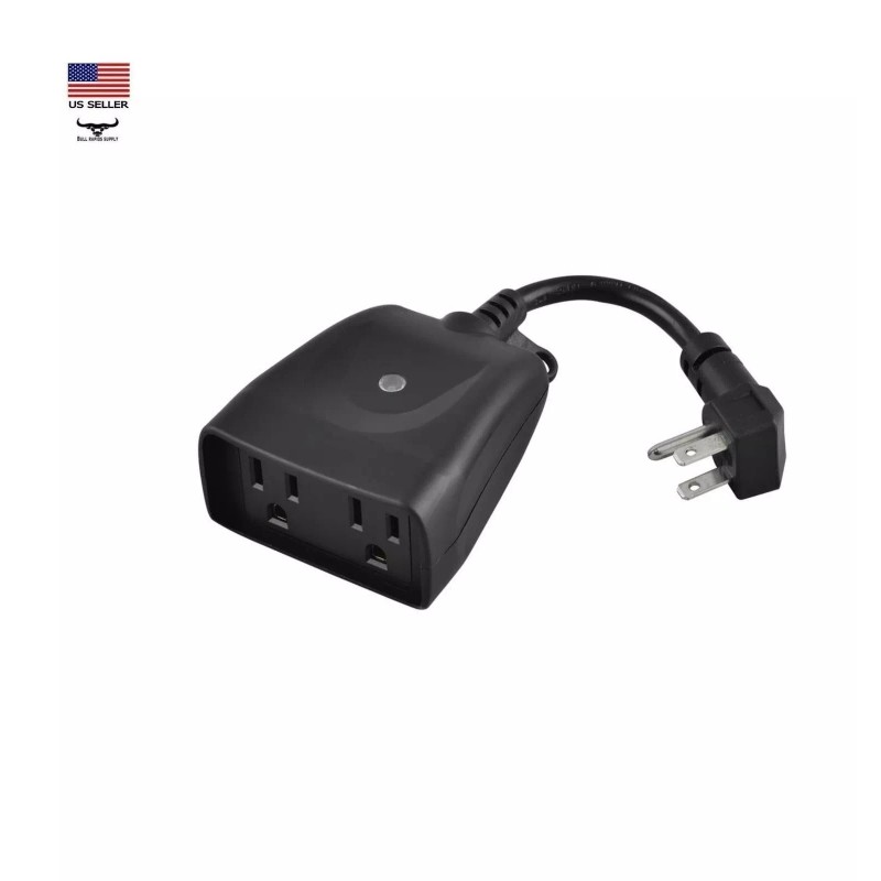 Performax Wireless Remote Control 2 Outlet Receiver 80' Range Weatherproof