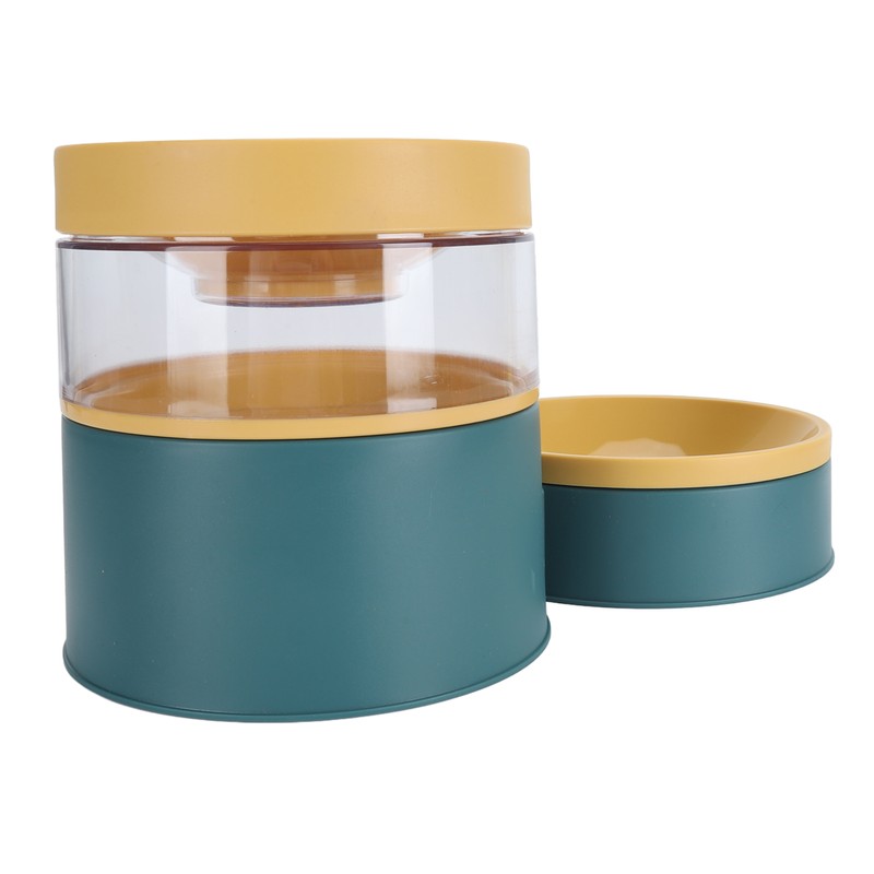 Pet Double Bowl Water Dispenser 1L Neck Protection Anti Tip