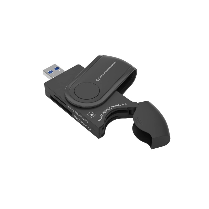 CONCEPTRONIC BIAN04B 4-in-1 USB 3.0 Card Reader, SD/SDHC/SDXC x 2,