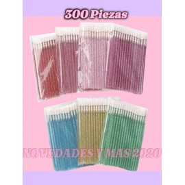 300 Piezas lip brush glitter para labios pestañas, microblading.utencicios para pestañas ,cepillo maquillaje pinceles lipbrush, Lip brush desechable para pestañas ,aplicador de labios desechable,utencicios para pestañas.