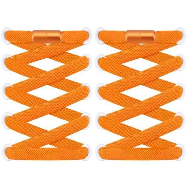RJ-Sport 2 Pairs of Flat Shoelaces without Tying - Elastic