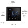 Weytoll Room Thermostat, Smart Thermostat 16A, for Water Underfloor Heating,