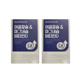 NutriOneLife 뉴트리원 어골칼슘 마그네슘 비타민D 1000mg x 60정 2박스 NutriOne Fish Bone Calcium Magnesium Vitamin D 1000mg x 60 tablets 2 boxes