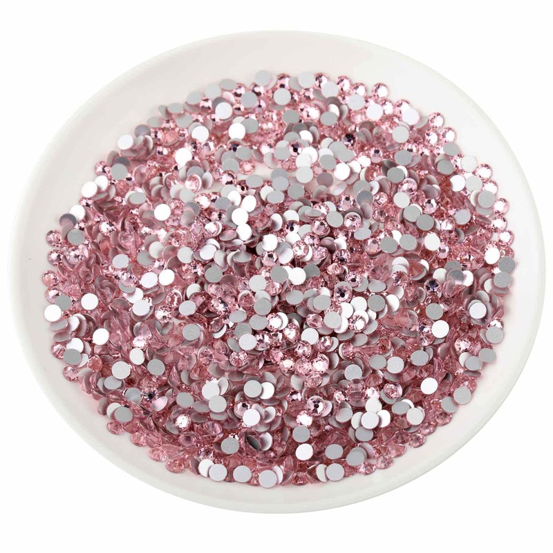 Beadsland 144pcs Flat Back Crystal Rhinestones Round Gems for Nail