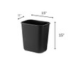 WEBSTORE SUPPLY 28 Qt. Trash and Recycle Bin Combo, 7