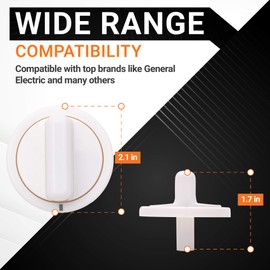 Ultra Durable WE01X10160 Timer Knob Replacement Part by Blue Stars – Exact Fit For GE Washers/Dryers - Replaces AP3207448 PS755794 WE01X10069 - PACK OF 2