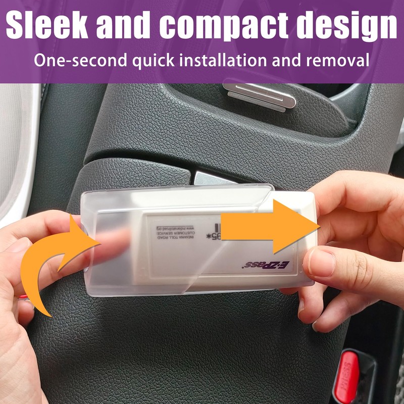 Windshield EZ Pass Holder - Super Strong Suction Cup Mount