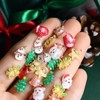 Christmas Snowflake Nail Art Charms 3D Resin Christmas Nail Charms