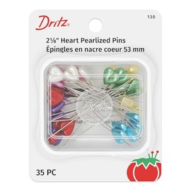 Dritz - Pinzas perladas, corazón, 2-1/8 Pulgadas (35 Unidades)