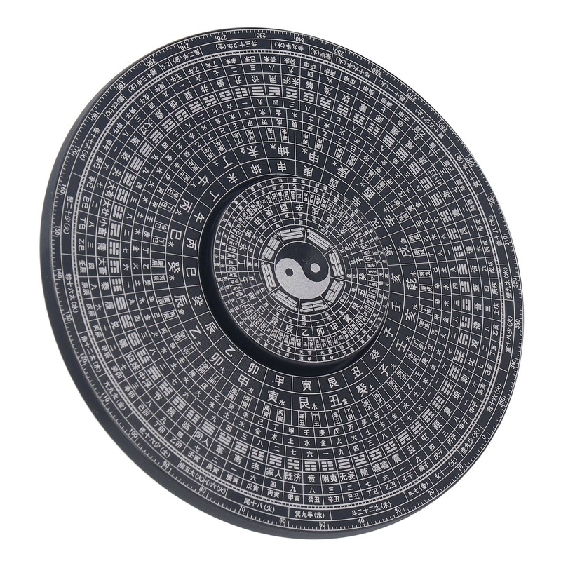 Metal Fingertip Rotation Toy Tai Ji Eight Trigram Compass Design