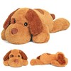 JellyMallow 5lbs 24 Inch Dog Weighted Stuffed Animals, Weighted Dog