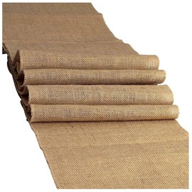 Winwinplus Burlap Table Runner - 12 Inch X 120 Inch Burplap Table Runners, Perfect for Rustic Weddings,Parties, BBQ's, Everyday, Holidays, Decorations and Crafts