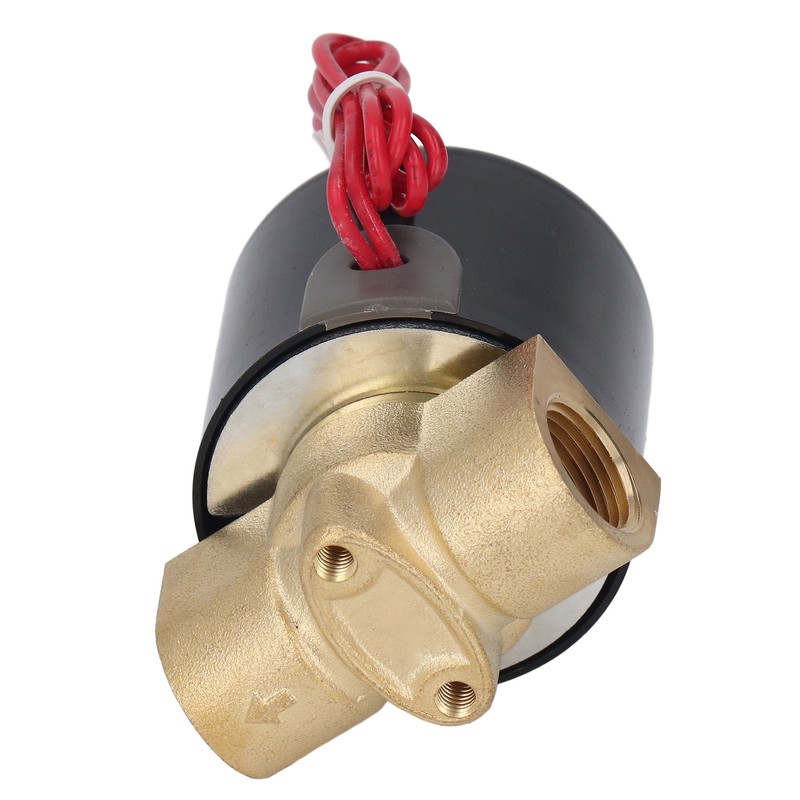 Brass Electric Solenoid Valve Female Thread 1 Way Flowing Normally