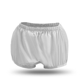 Menpol Adult Diaper Covers Waterproof, Leakproof Incontinence Plastic Pants Protective, Reusable Rubber Underwear for Women (1, Gray, 3XL)