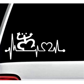 K1130 Coqui Frog Heartbeat Decal Sticker