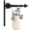 8.75 Inch Resin Glittered Vintage Snowman Arrow Replacement
