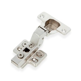 Amig - Superaco hydraulic pot hinge nickel-plated - Ø35 mm - Nickel-plated steel - opening 110° - concealed mounting for furniture doors - adjustable screws