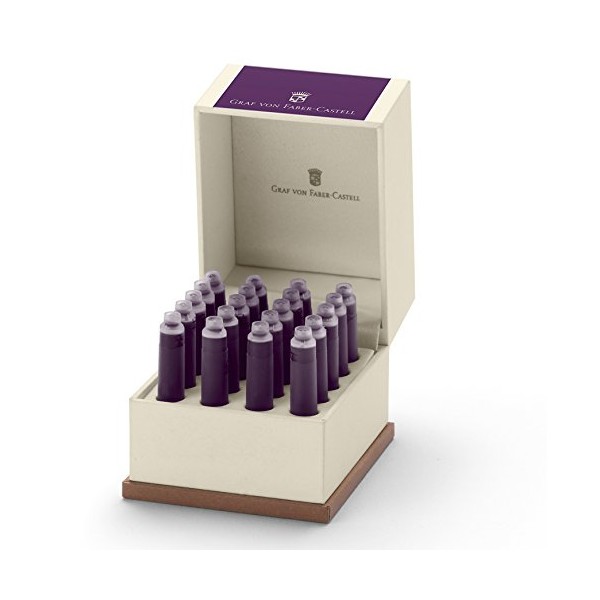 Graf von Faber-Castell Ink Cartridges, Box of 6, Violet Blue