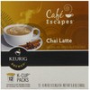 Café Escapes Chai Latte Keurig K-Cups Coffee, 12 Count