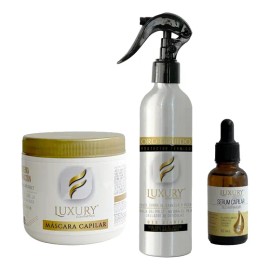 Serum Capilar Reparador + Protector Térmico + Baño De Crema